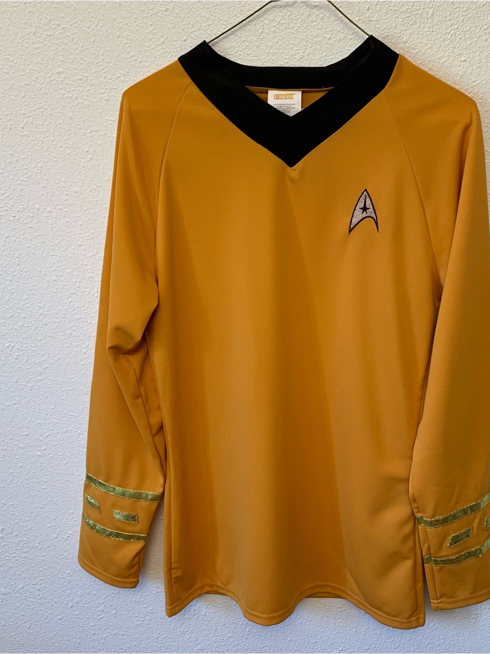 Rubie's Star Trek Classic Gold Costume Shirt Men’s Small/ Unisex Small